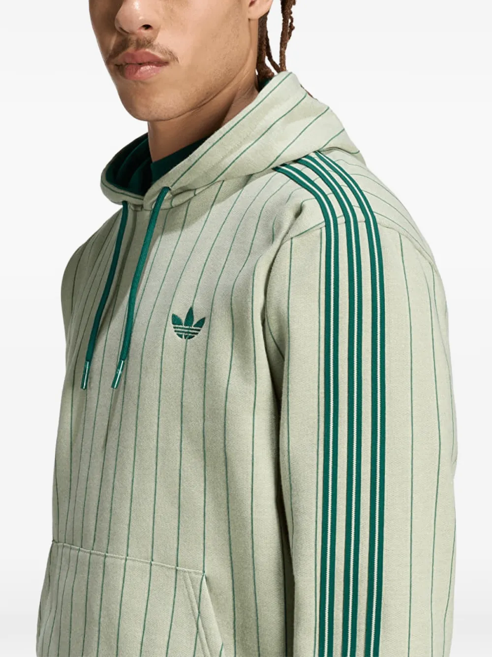 adidas Pinstripes hoodie Beige