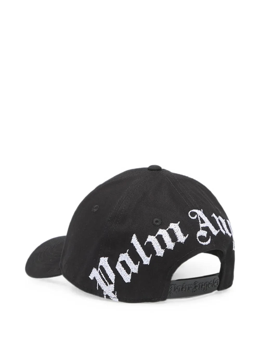 Palm Angels Gewelfde pet met geborduurd logo Zwart