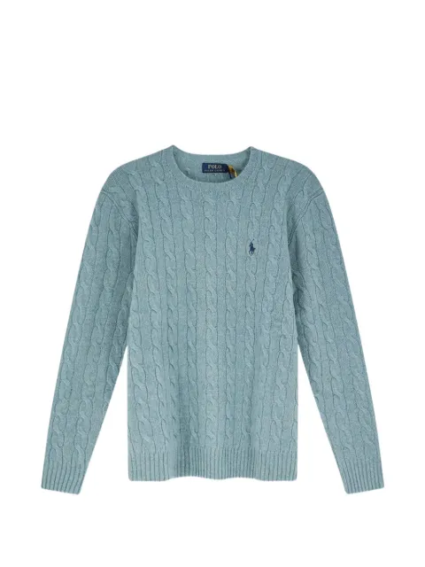 Polo Ralph Lauren cable-knit embroidered-logo sweater