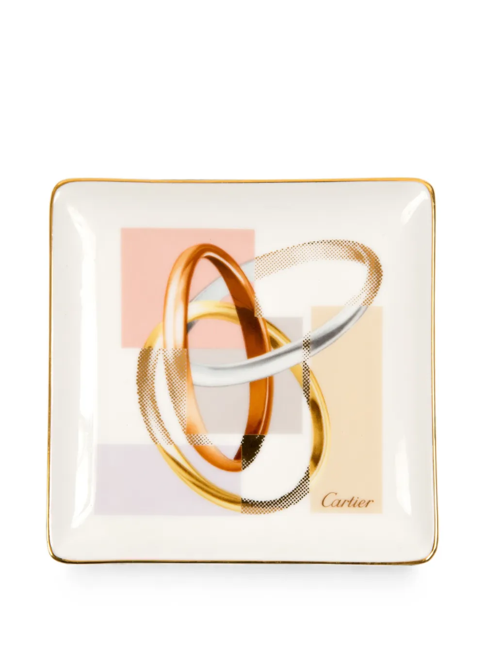 Cartier 2010s Trinity Ring porcelain organiser - Bianco