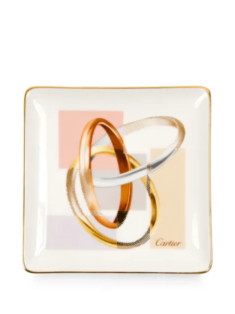 Cartier 2010s Trinity Ring Porzellan-Organizer