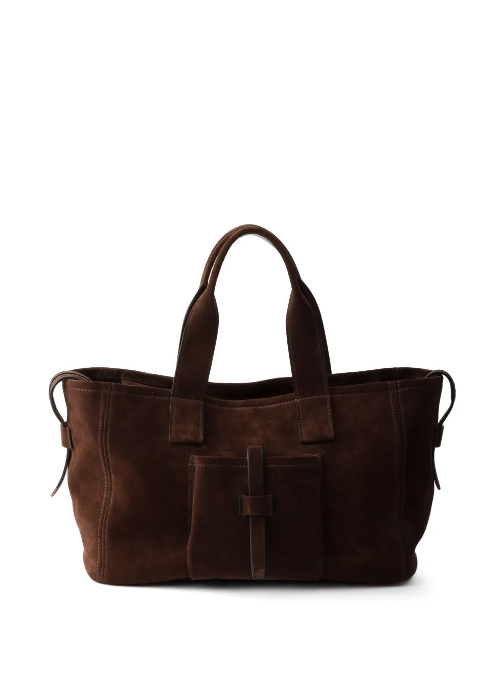 Prada Grote Route suède tas Bruin