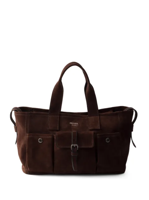 Prada grand sac Route en daim