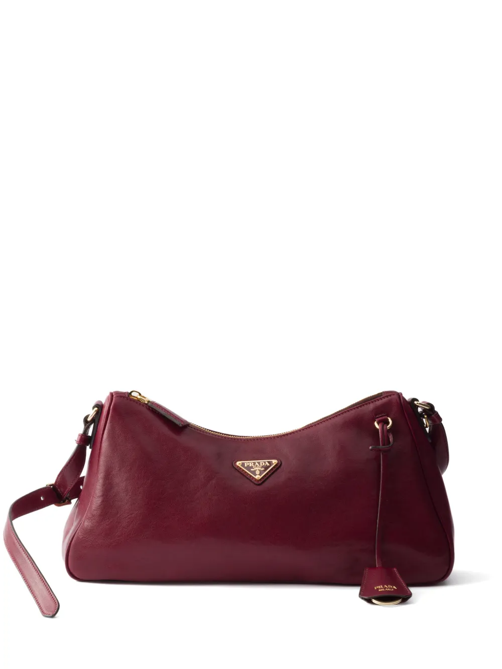 Prada Aimée large nappa-leather bag - Rosso
