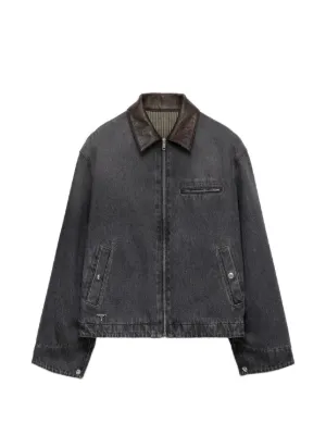 PRADA レザー デニムジャケット　メンズ Prada Denim Jackets for Men - Shop Now on FARFETCH