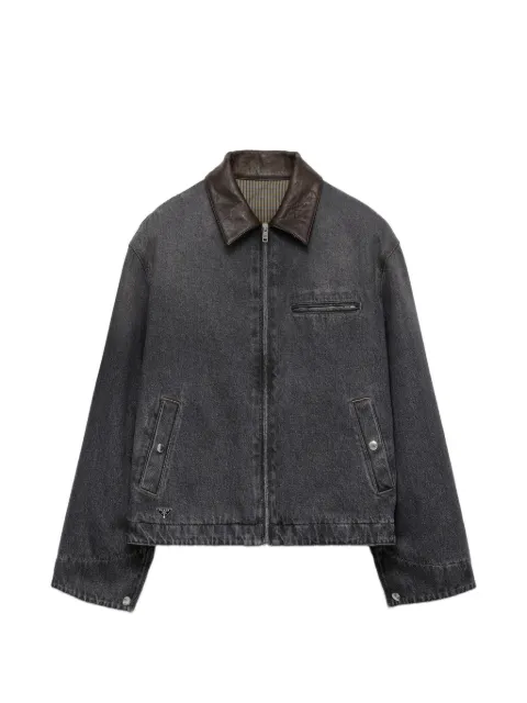 Prada cazadora vaquera negra de denim