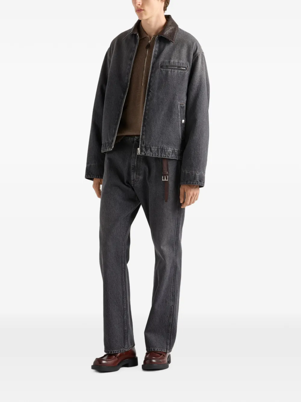 Prada Denim jack Grijs