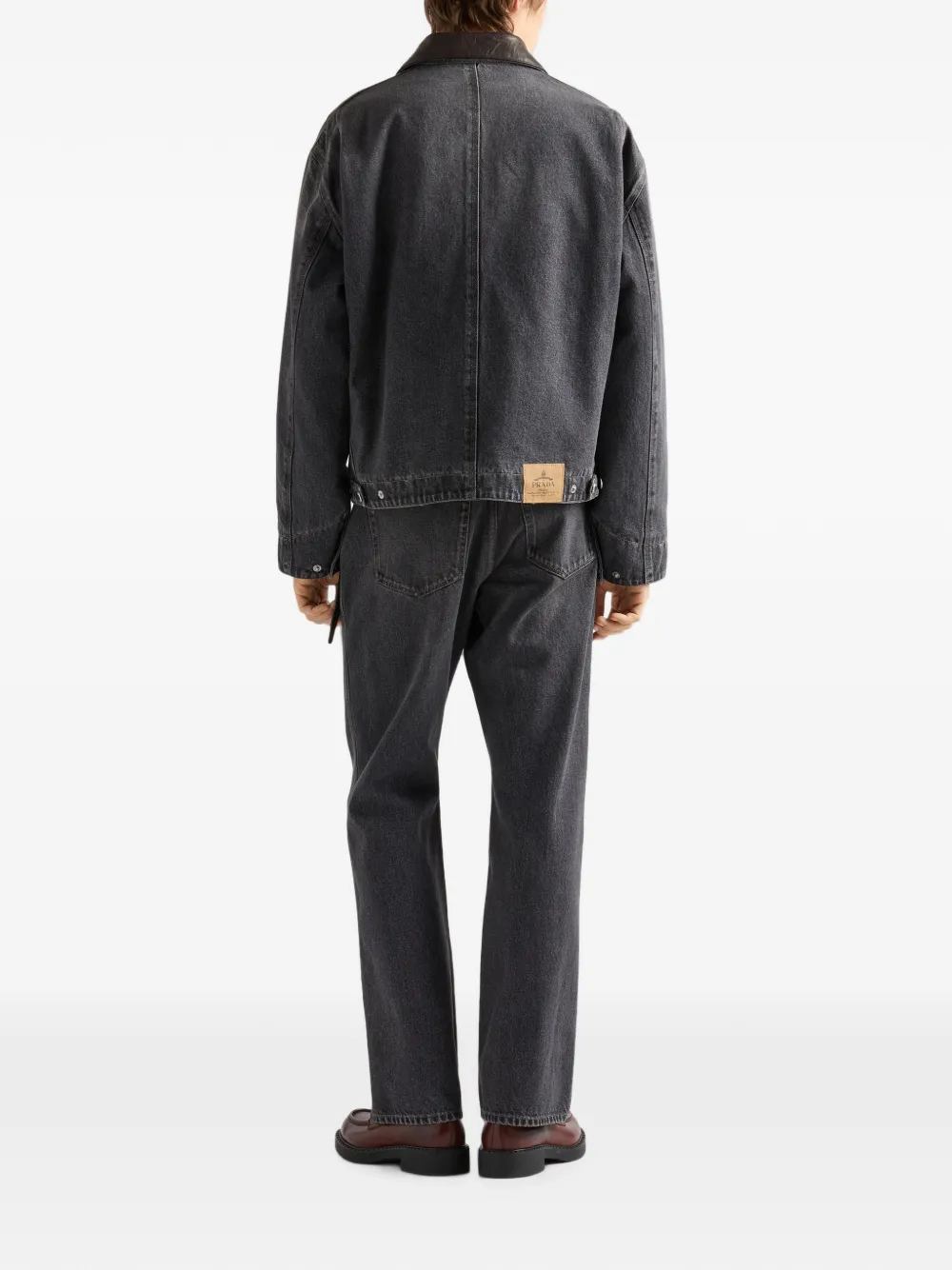 Prada Denim jack Grijs