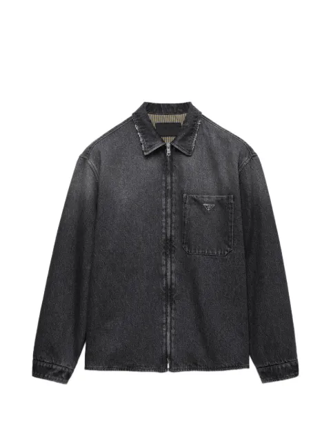 Prada black denim shirt