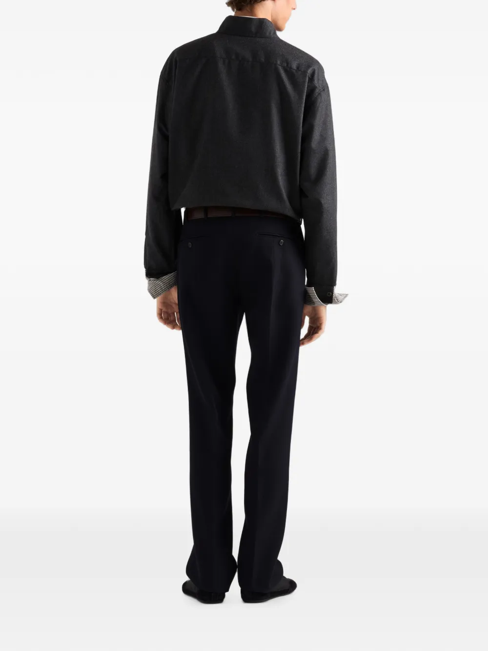 Prada Wollen overhemd Grijs