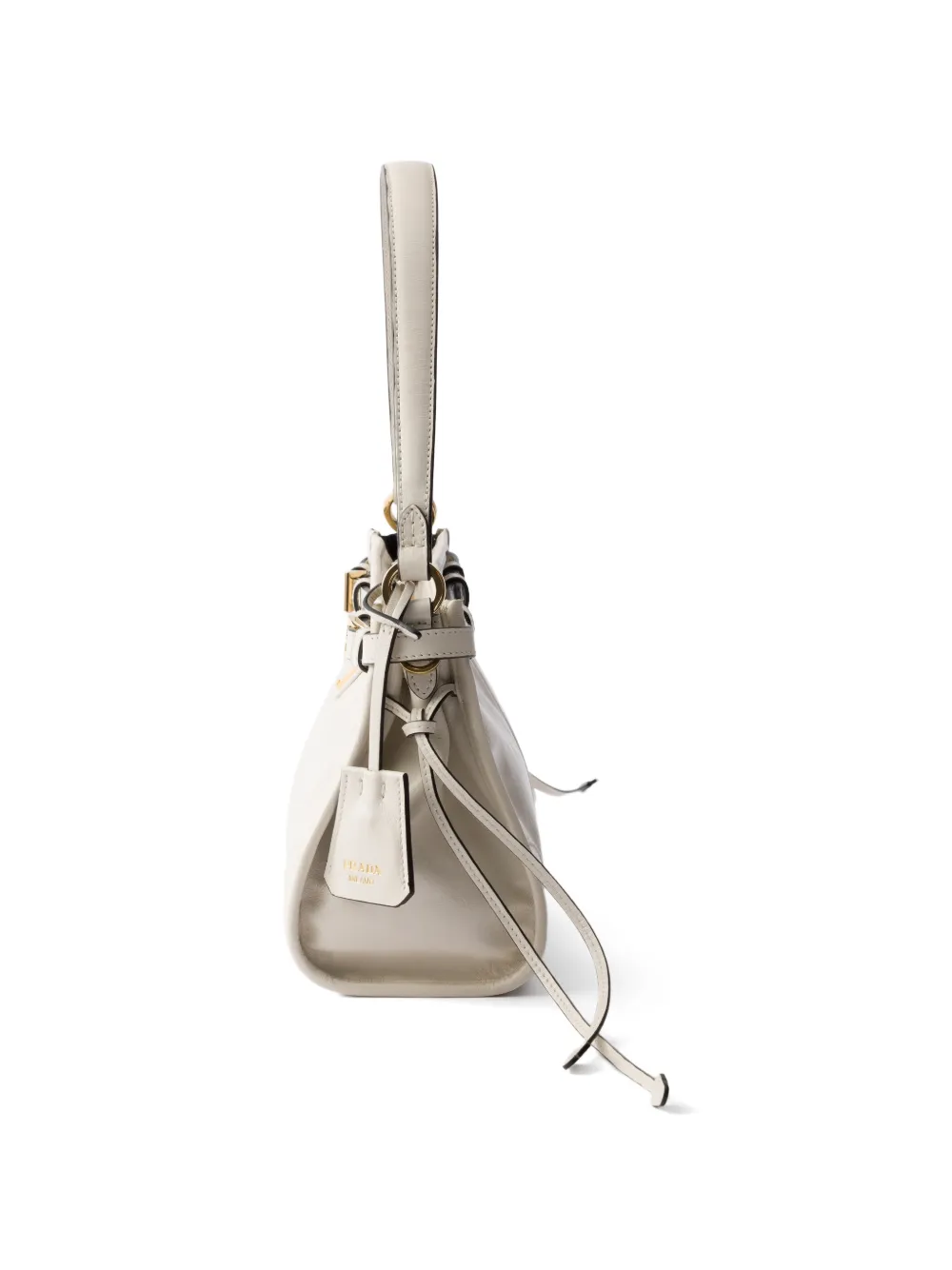 Prada Bonnie kleine leren handtas Wit