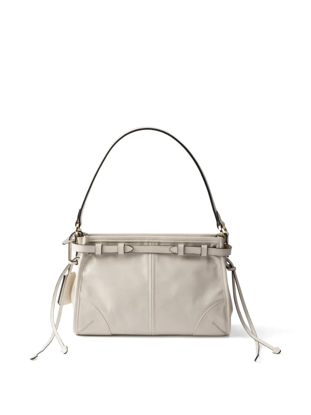 Prada Bonnie kleine leren handtas Wit
