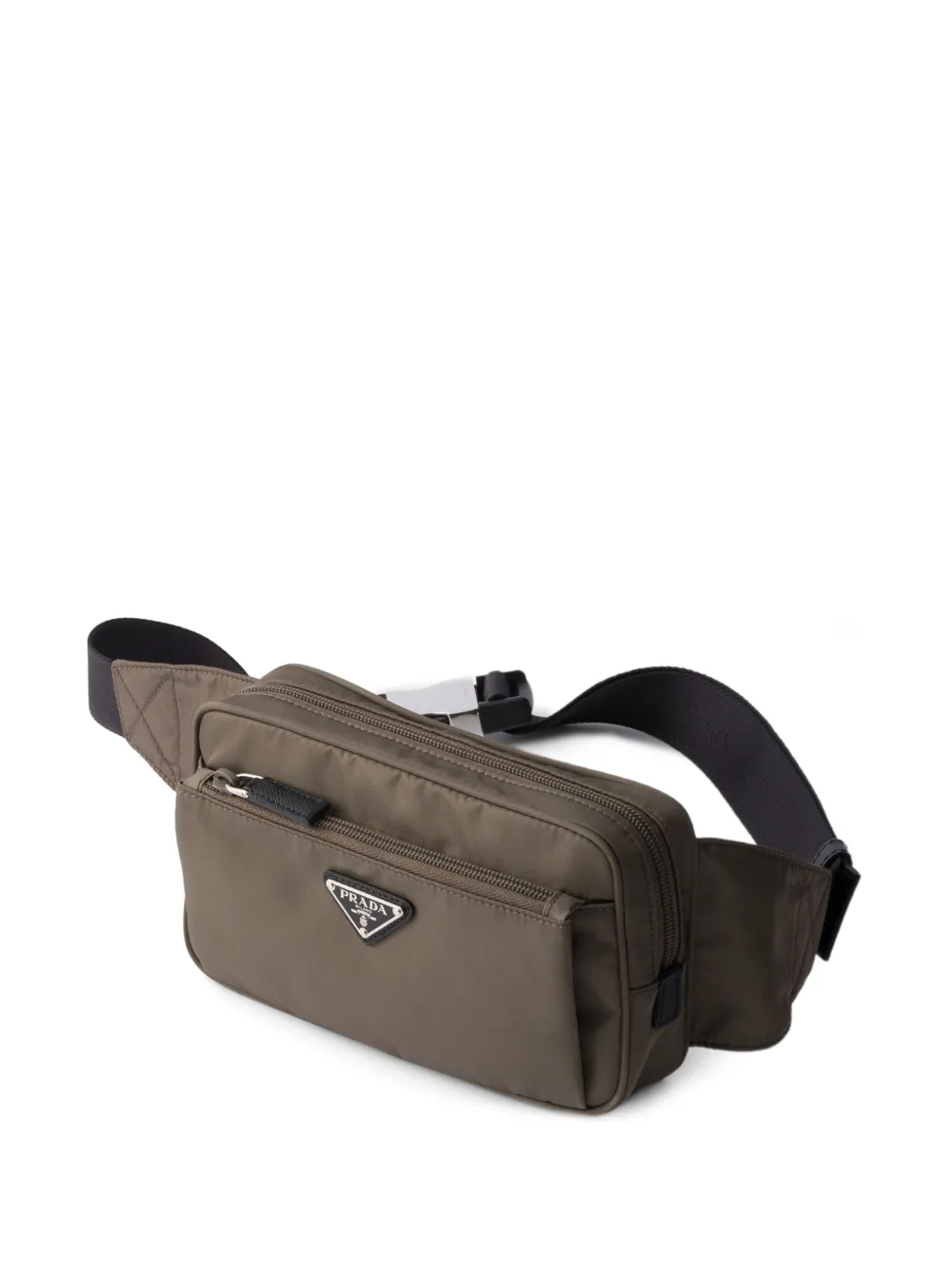 Prada Re-Nylon en Saffiano leren heuptas Grijs