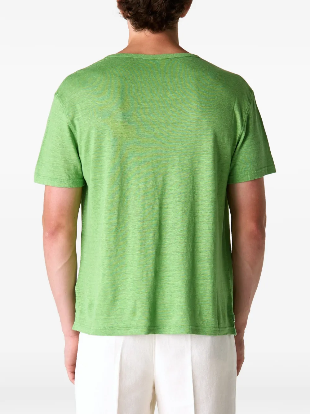 GOD'S TRUE CASHMERE Grass Signature linnen T-shirt Groen