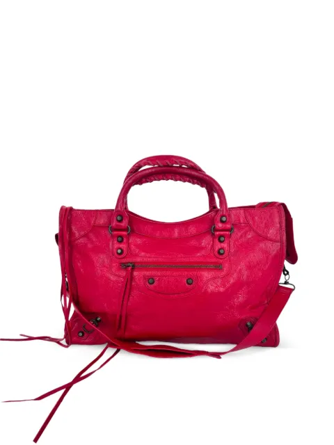 Balenciaga Pre-Owned Motorcycle City leather tote bag