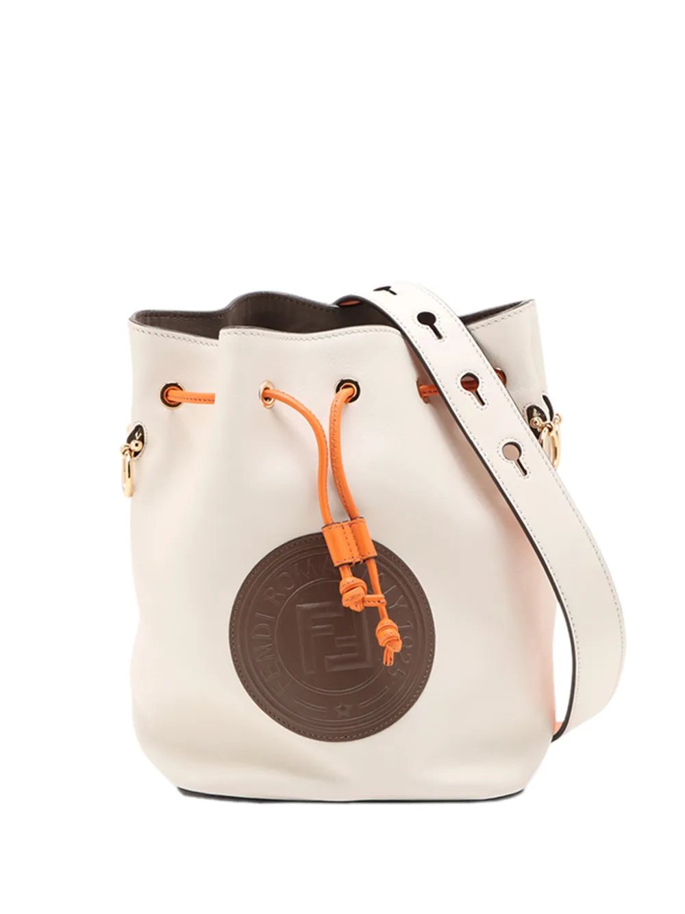 Fendi Pre-Owned 2010-2026 Mini Leather Mon Tresor Bucket Bag satchel - Weiß