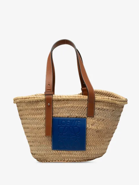 Loewe Pre-Owned 2019 Medium Raffia Anagram Basket tote bag