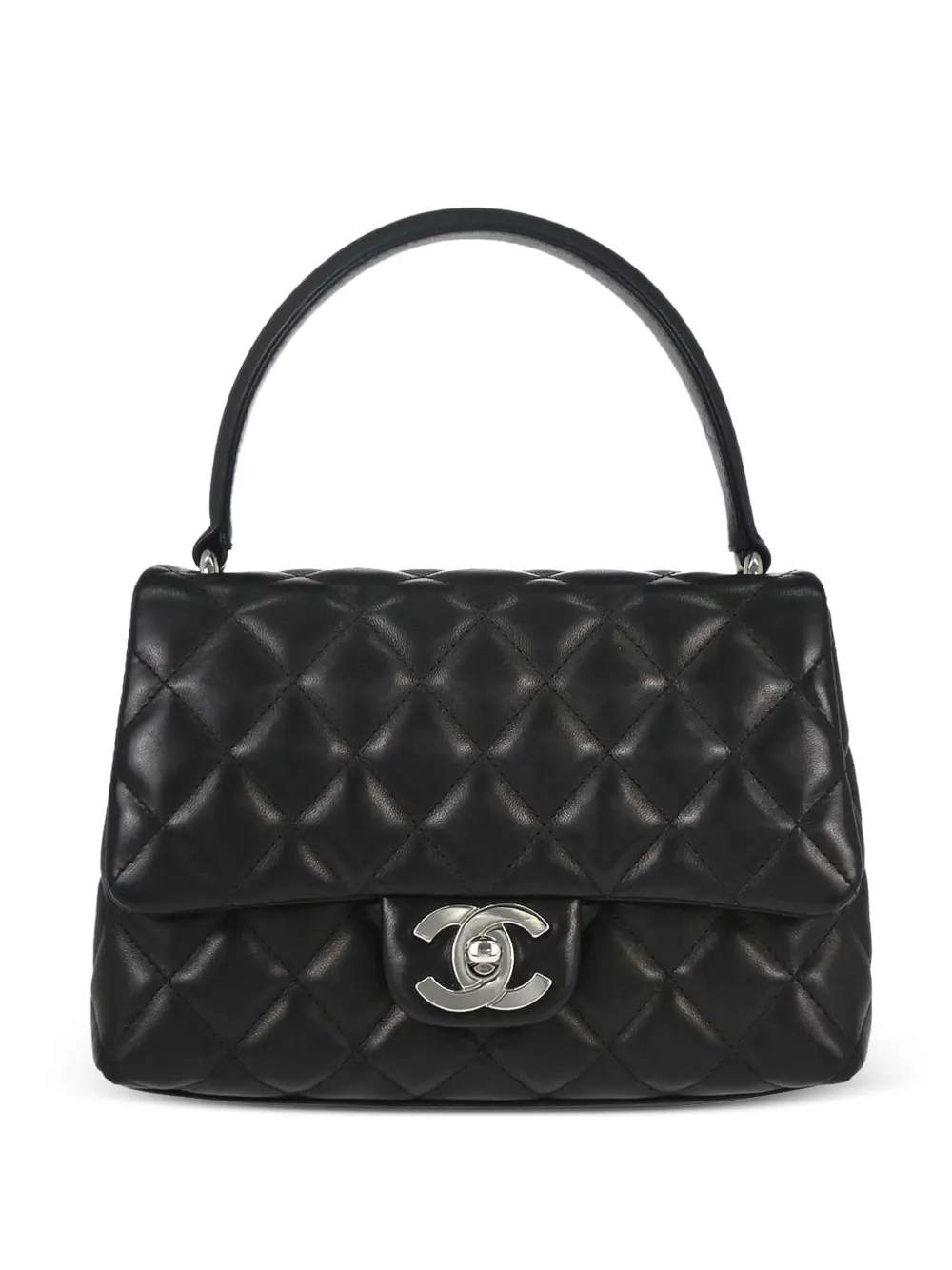 CHANEL Pre-Owned 2006 diamond-quilted mini bag - Black