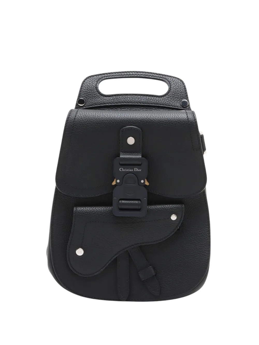Christian Dior Pre-Owned 2019-2026 Saddle Leather backpack - Nero
