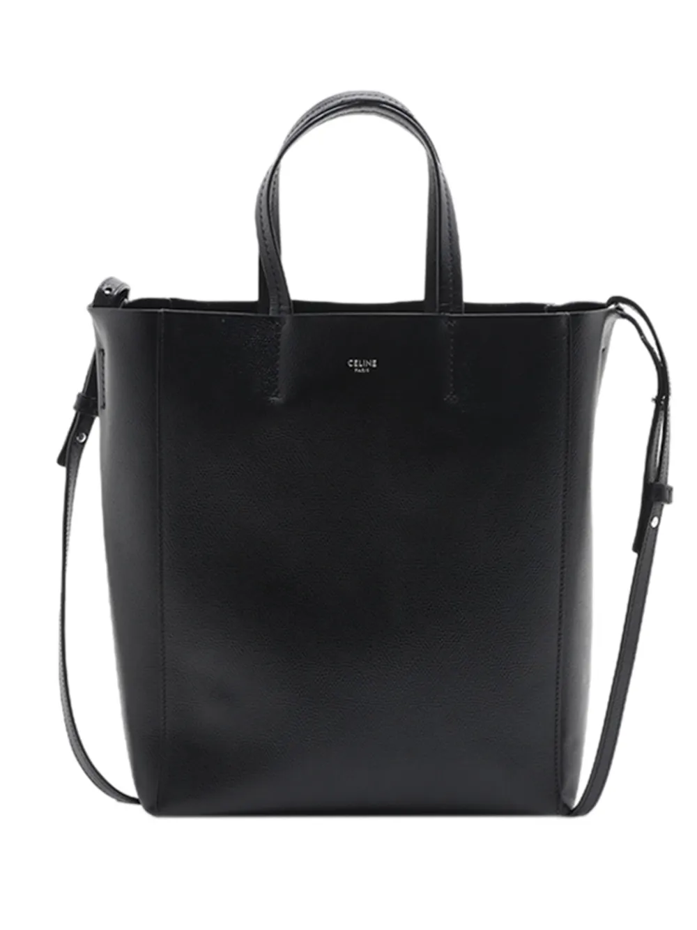 Celine Pre-Owned 2000-2026 Small Grained Calfskin Vertical Cabas satchel - Schwarz