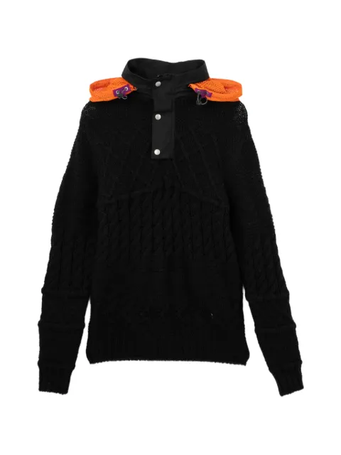 Kolor hoodie en maille torsadée