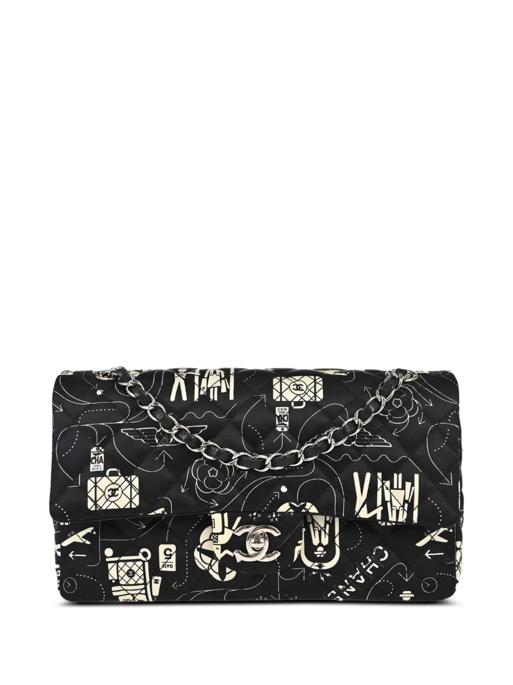 CHANEL Pre-Owned 2016 Airline Double Flap shoulder bag - Nero