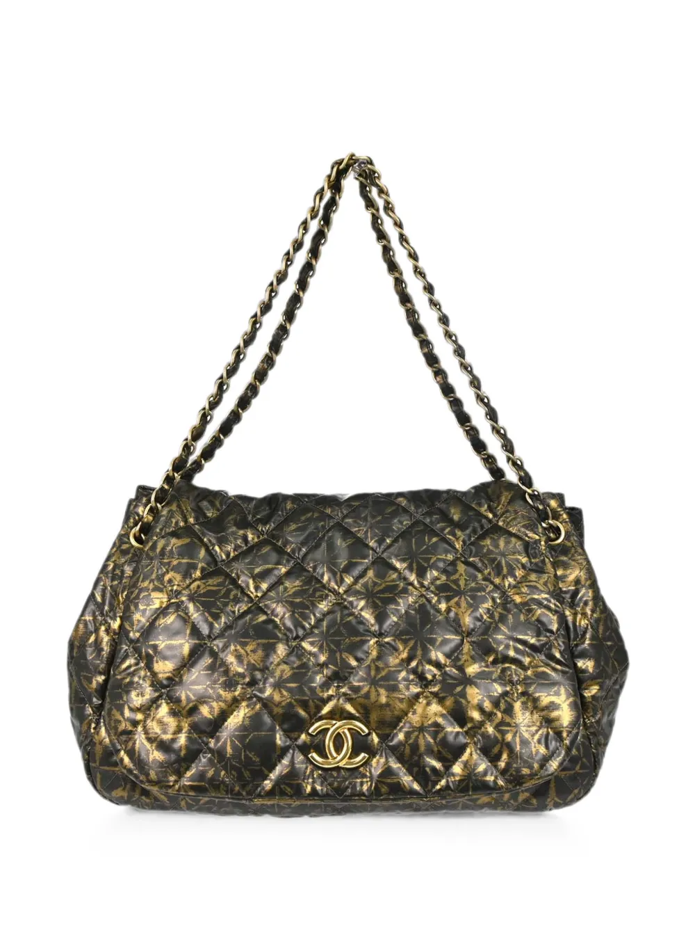 CHANEL Pre-Owned 2009-2010 Accordion diamond-quilted shoulder bag - Schwarz