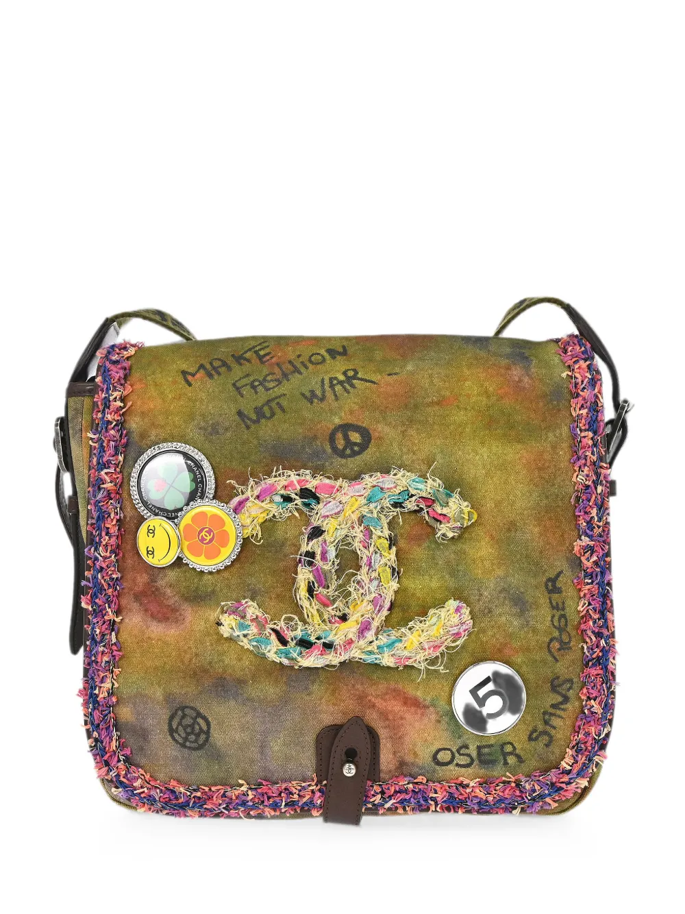 CHANEL Pre-Owned 2014-2015 Graffiti On The Pavements shoulder bag - Grün