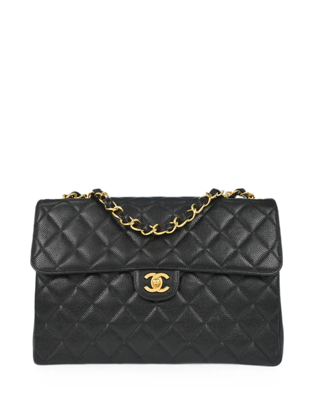 CHANEL Pre-Owned 1997-1999 Jumbo Classic diamond-quilted shoulder bag - Schwarz