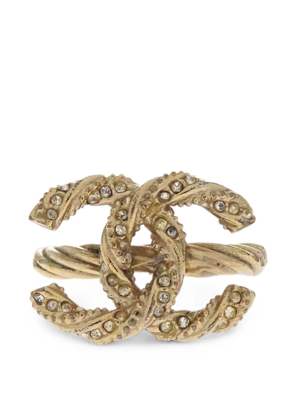 CHANEL Pre-Owned 2013 CC-logo ring - Oro
