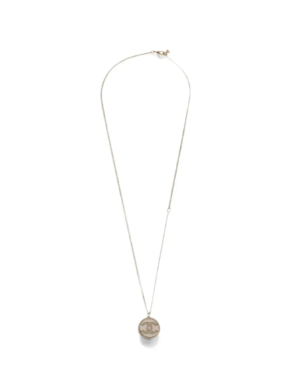 CHANEL Pre-Owned 2017 Interlocking CC medallion necklace - Oro