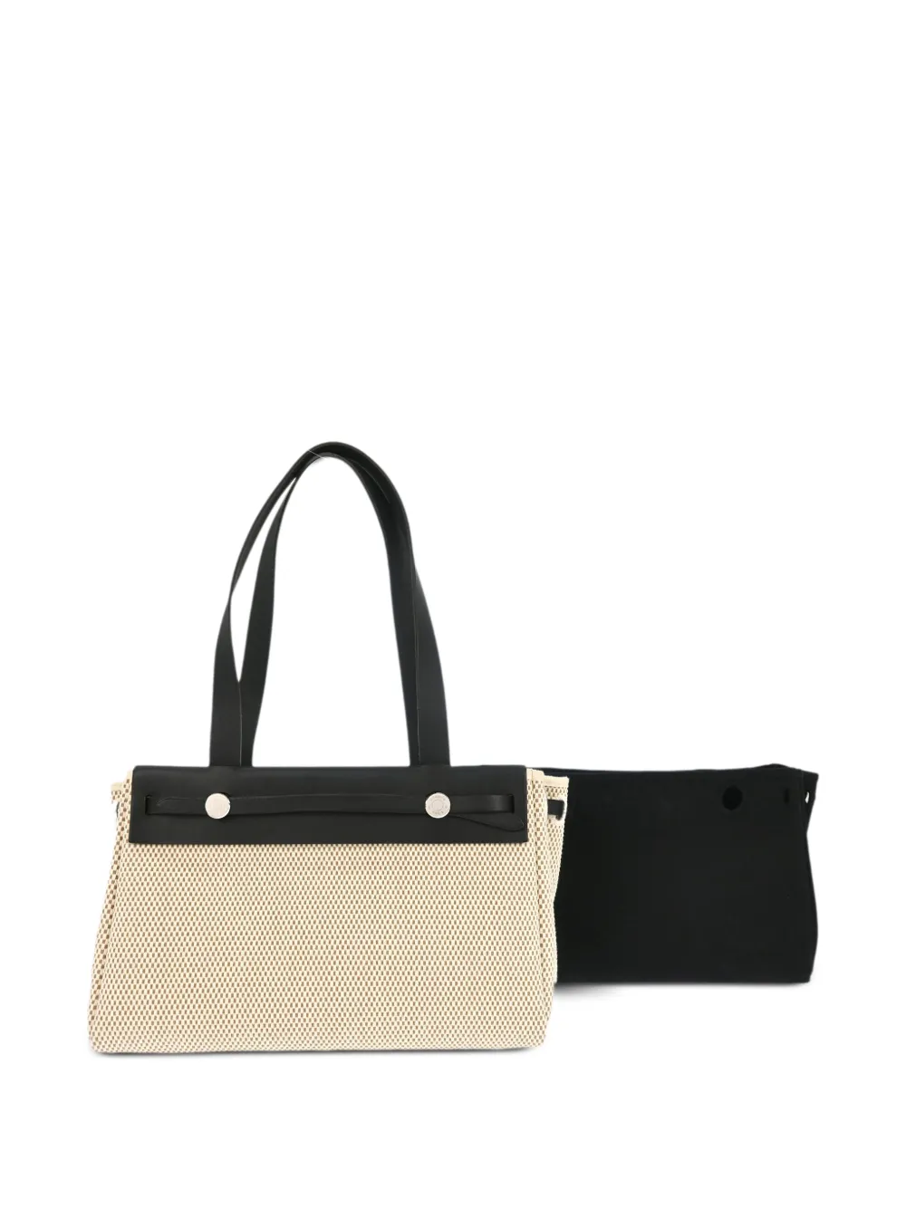 Hermès Pre-Owned 2004 PM Herbag Cabas toile officier handbag - Toni neutri