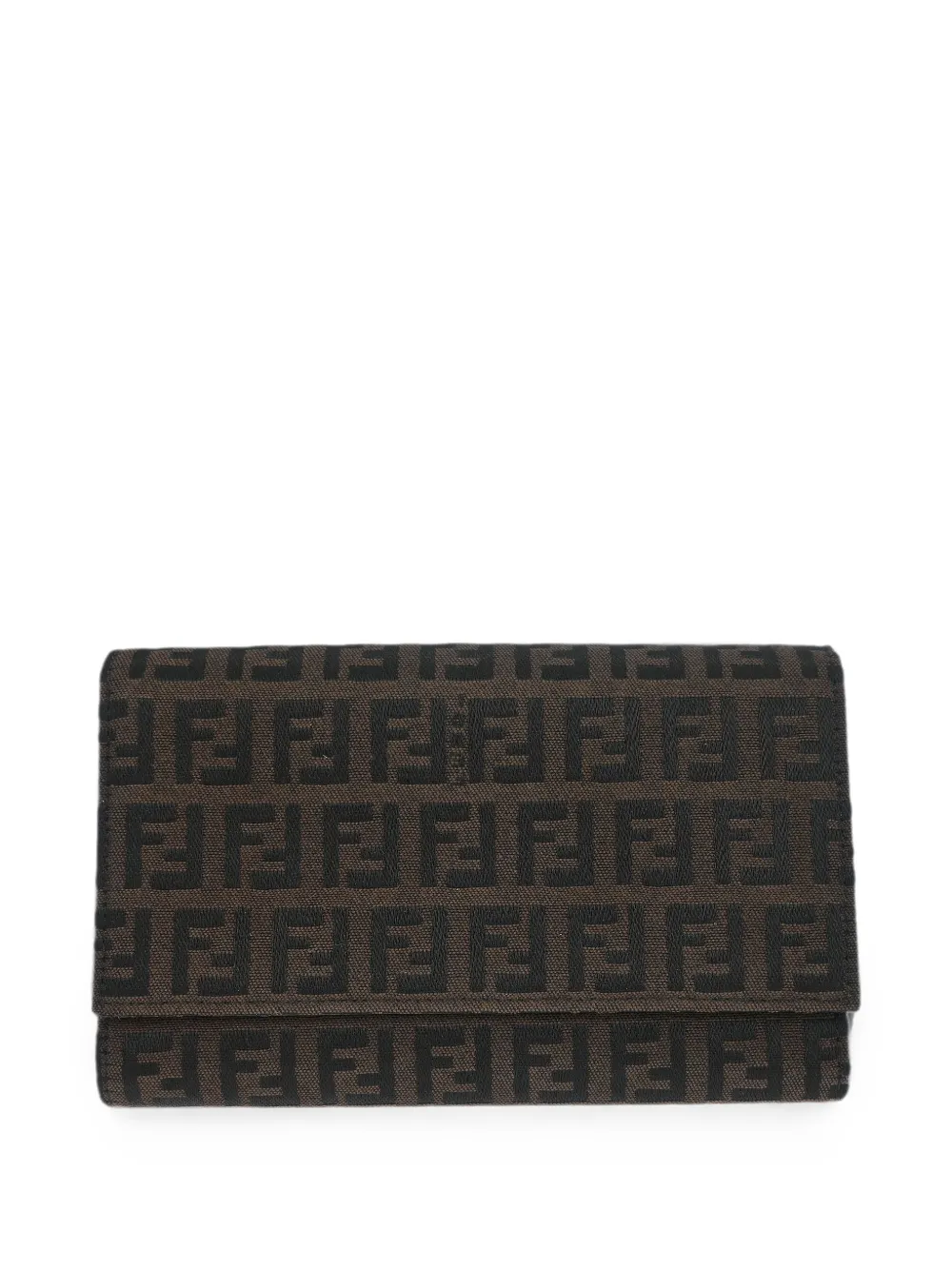 Fendi Pre-Owned 2001 Zucchino trifold wallet - Marrone