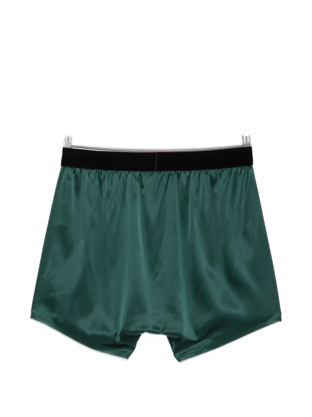 TOM FORD Zijden boxershorts met logoband Groen