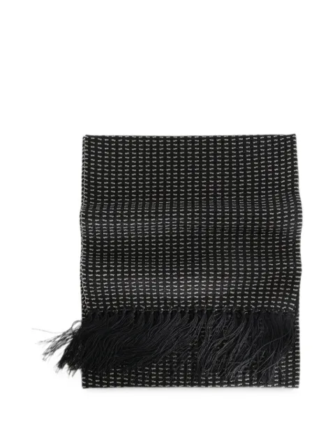 TAIGA TAKAHASHI patterned fringed scarf