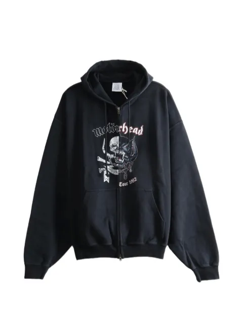 VETEMENTS x Motorhead zip-up hoodie