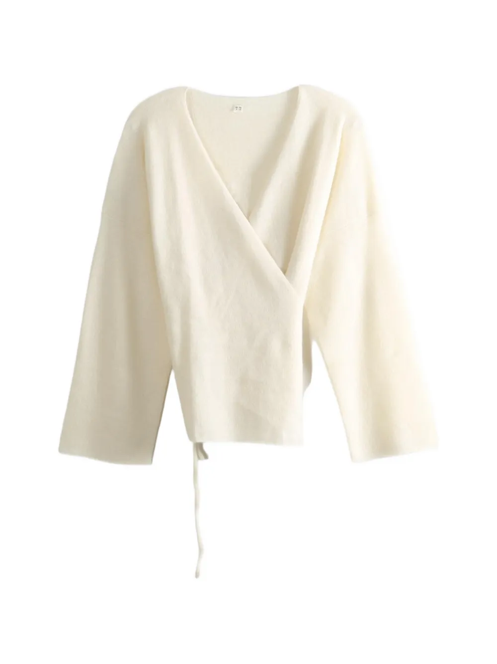 TAIGA TAKAHASHI Samue wrap-style cardigan - Nude