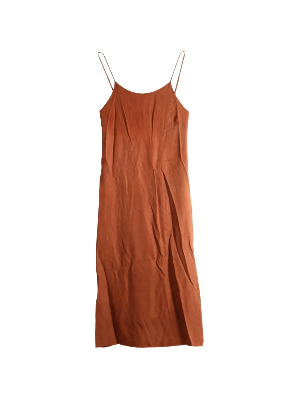 TAIGA TAKAHASHI Maxikleid mit Spaghettiträgern - Orange