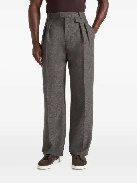 Manière De Voir Pierre in dark grey twin-pleat tailored pants
