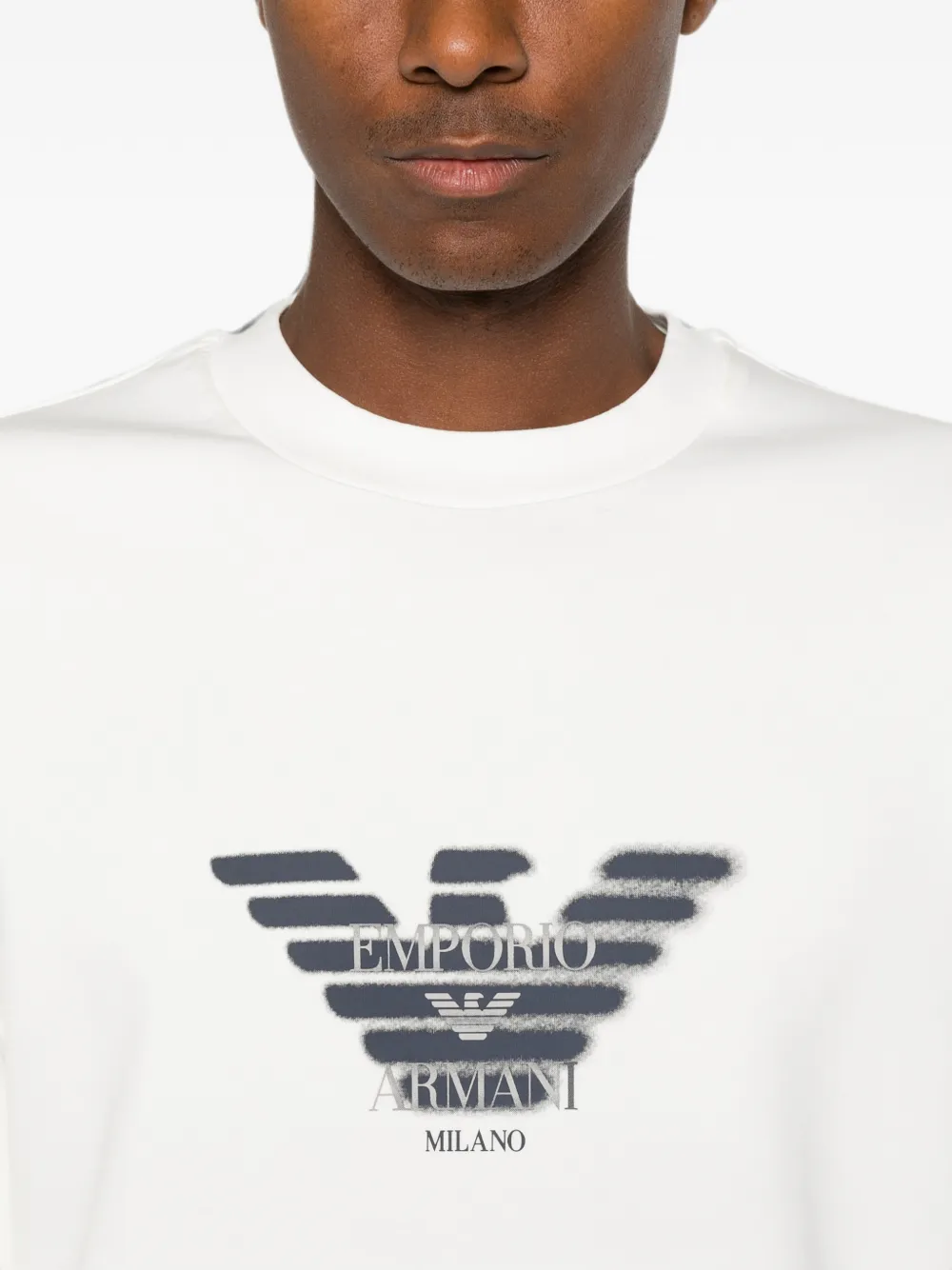 Emporio Armani Sweater met logoprint Wit