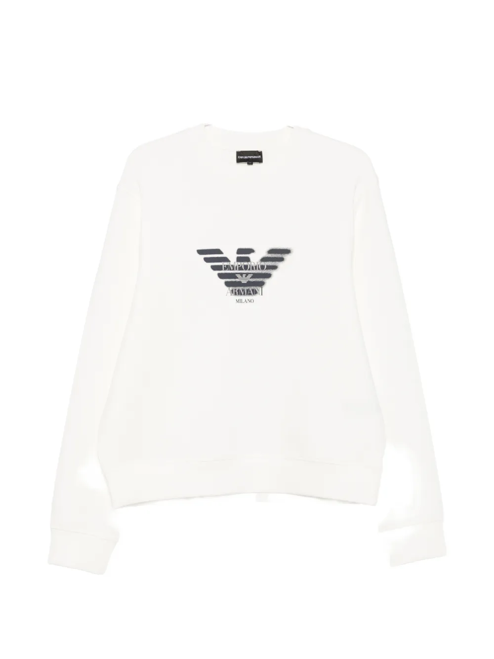 Emporio Armani logo-print sweatshirt - Bianco
