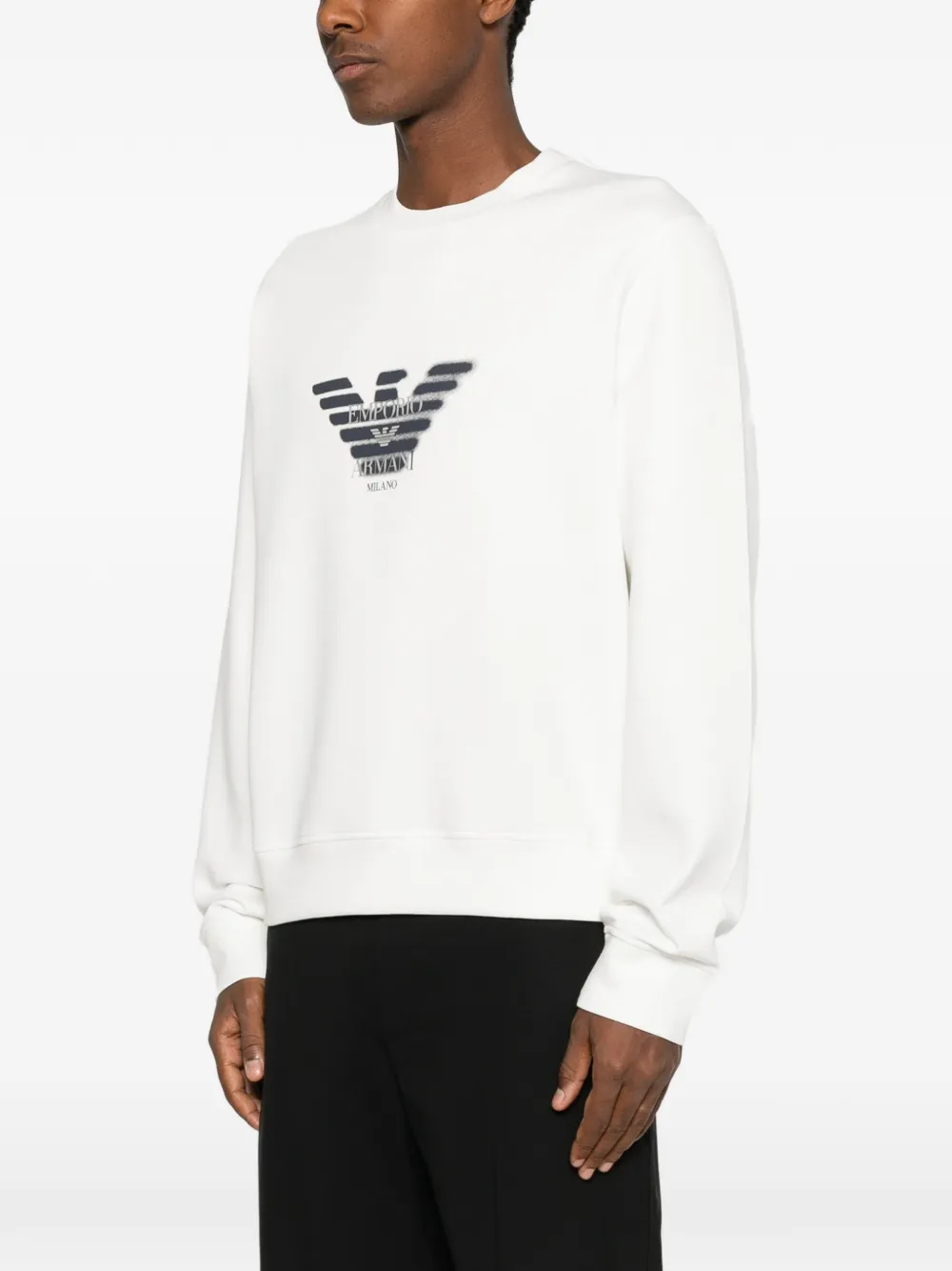 Emporio Armani Sweater met logoprint Wit