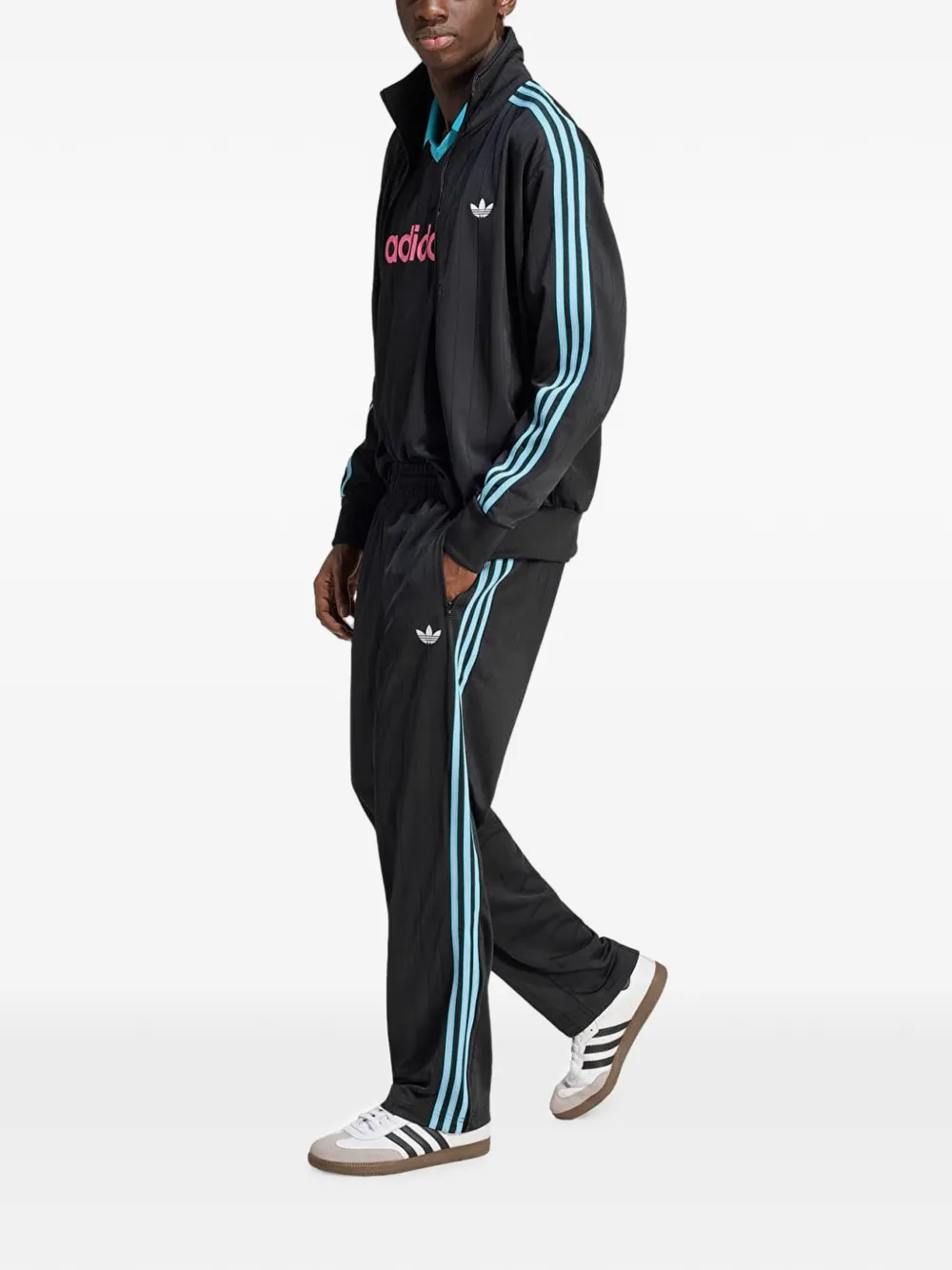 Adidas City Tech 3-Stripes high-pile fleece vest Zwart