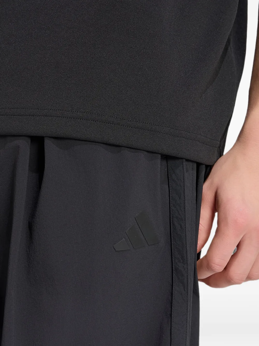 adidas City Tech 3-Stripes tracksuit bottoms Zwart