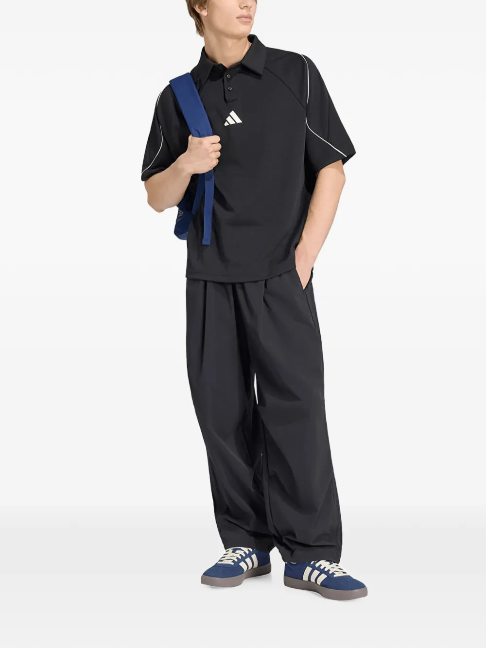 adidas City Tech 3-Stripes tracksuit bottoms Zwart