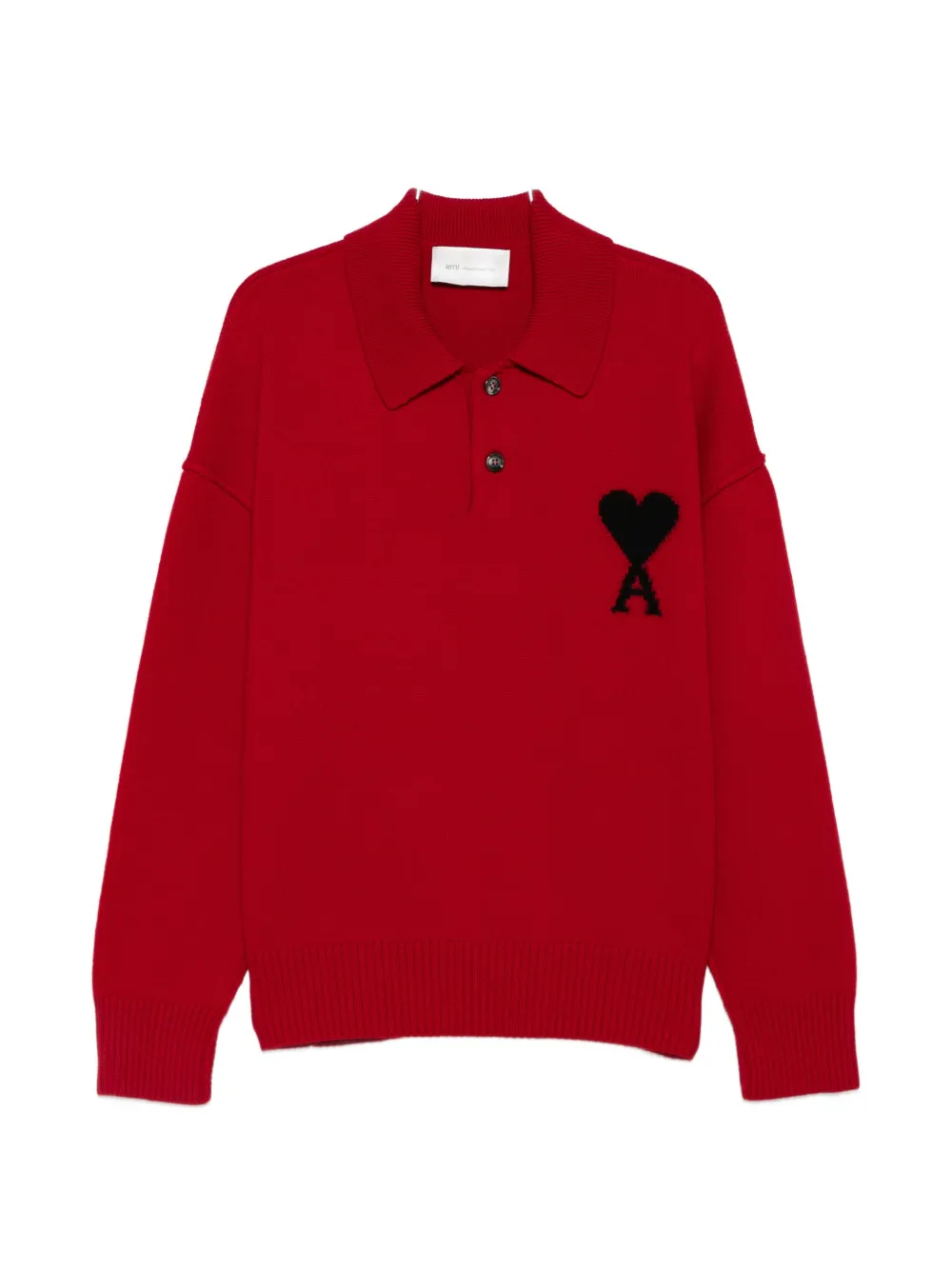 AMI Paris Ami de Coeur polo shirt - Rosso