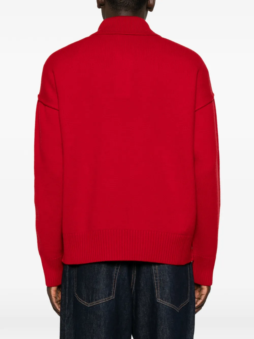AMI Paris Poloshirt met logo Rood