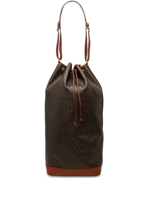 Saint Laurent Pre-Owned 2021 Le Monogramme Coated Canvas Long bucket bag