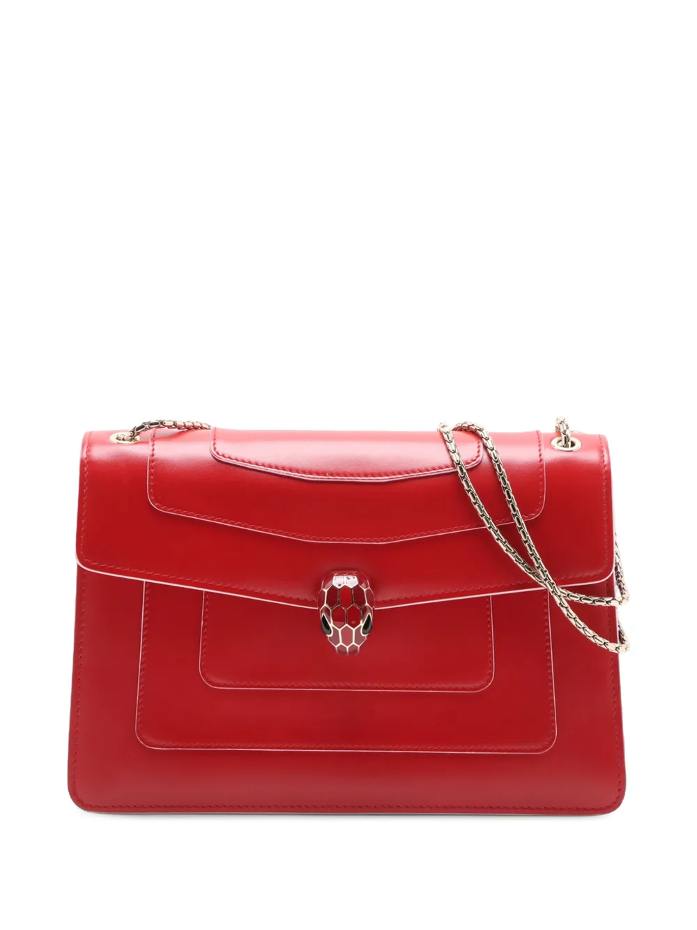 Bvlgari Pre-Owned 2012-2026 Medium Calfskin Serpenti Forever shoulder bag - Rot