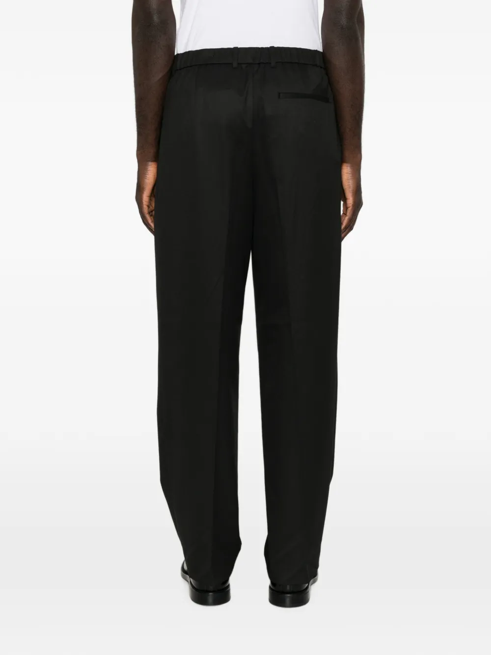 Calvin Klein Straight plooibroek Zwart